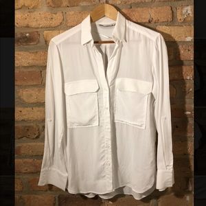 Women’s white button down